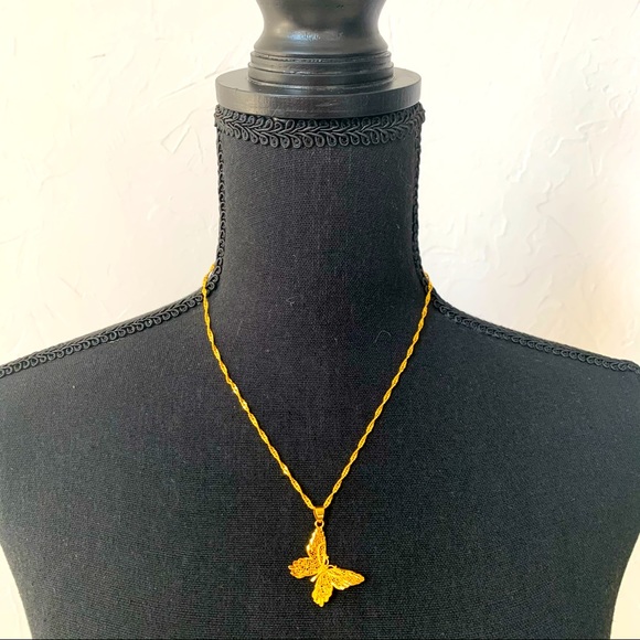 Sweetpeeps Jewelry - 18K Gold Filled Butterfly Necklace